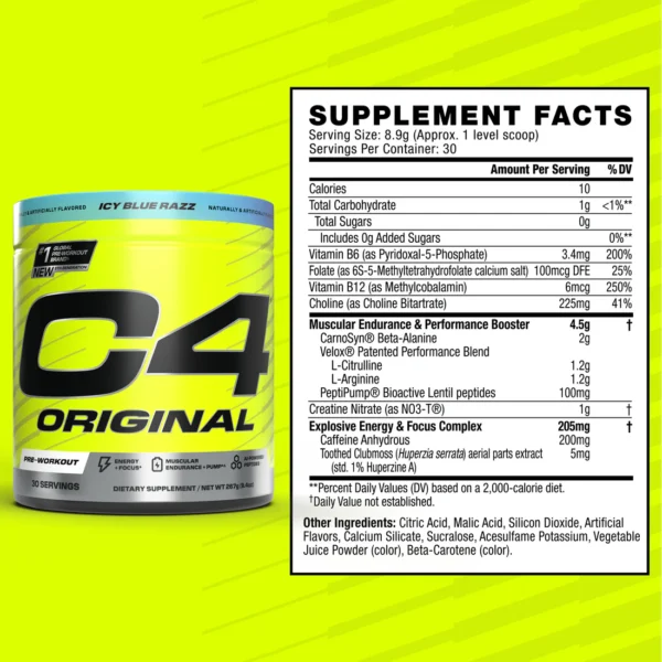 C4 Original Pre Workout Powder 30 Servings